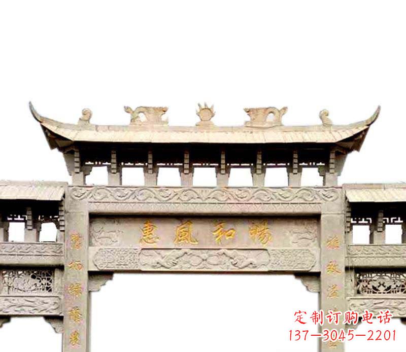 湖南牌坊石雕–传承传统文化,给空间增色彩