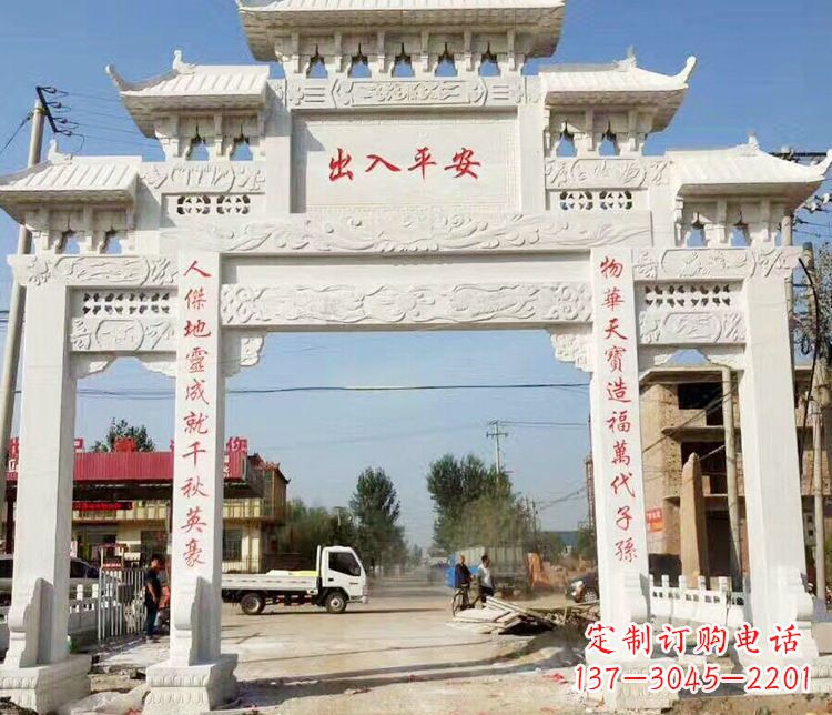 湖南三门石牌坊石雕艺术