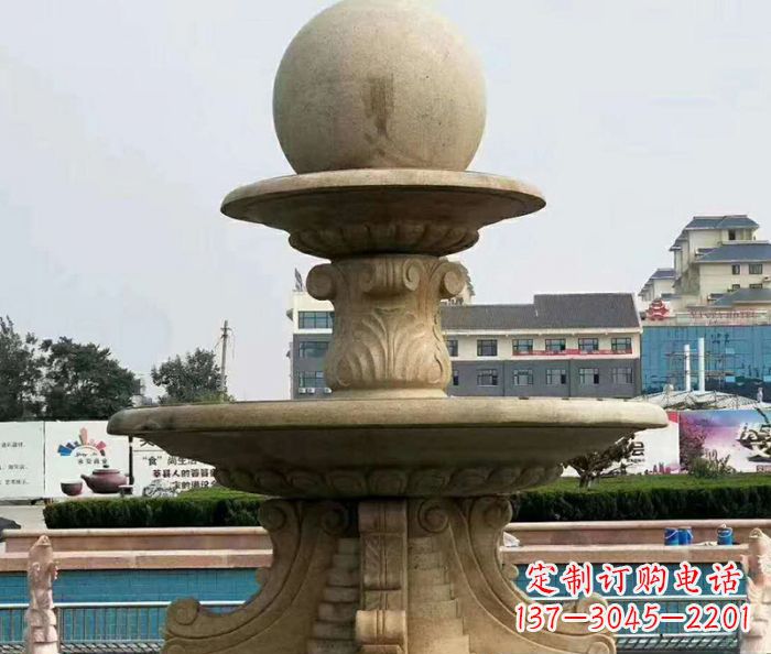 湖南引领时尚的砂岩大型喷泉雕塑