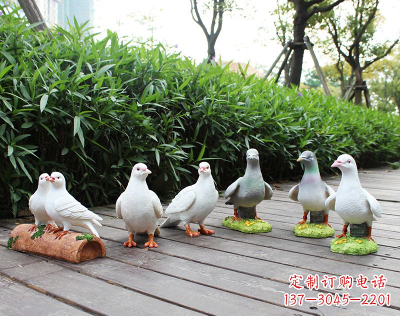湖南祝福世界的和平鸽雕塑