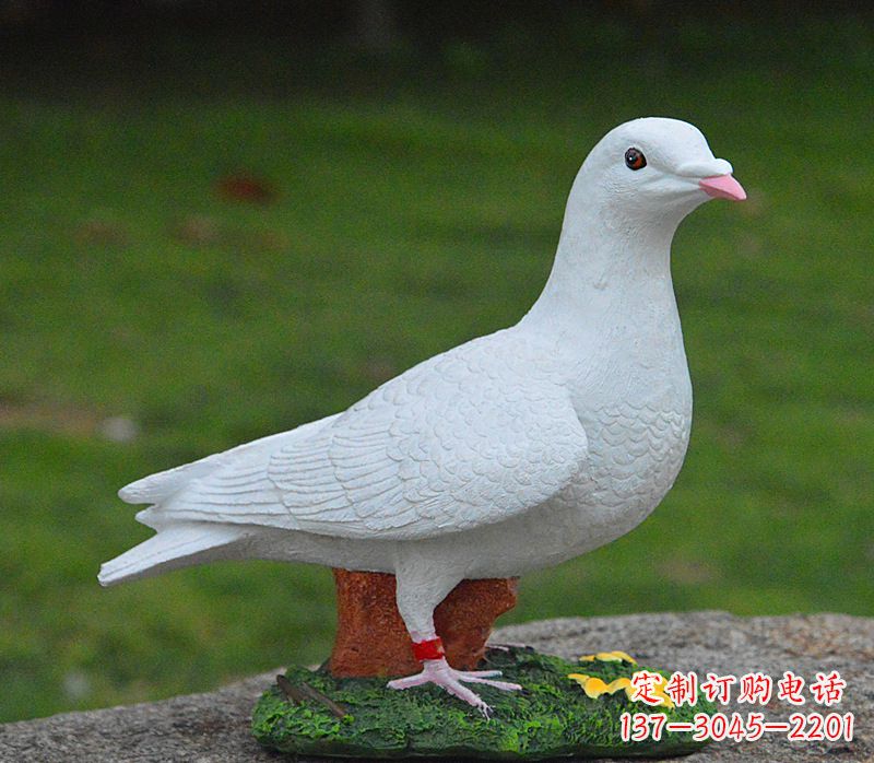 湖南美丽的和平鸽雕塑,传递暖暖的正能量