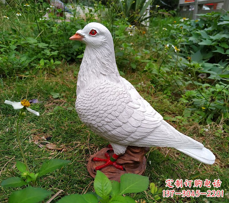 湖南为和平献芳礼:精美少女与和平鸽雕塑