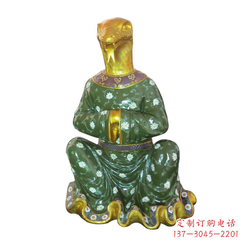 湖南独特的彩绘生肖雕塑