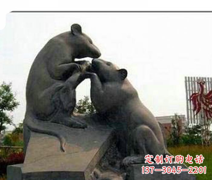 湖南精美的老鼠石雕,让你拥有不一样的家居装饰