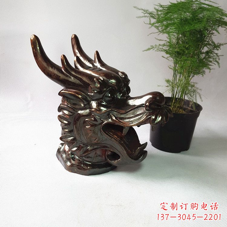 湖南生肖龙铸铜兽首