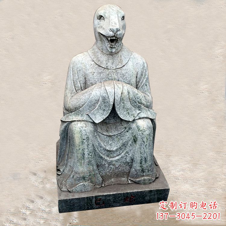 湖南精美的生肖蛇兽雕塑