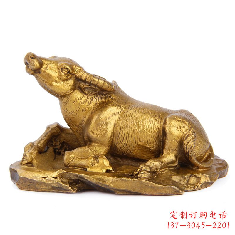 湖南优雅高贵的铸铜牛雕塑
