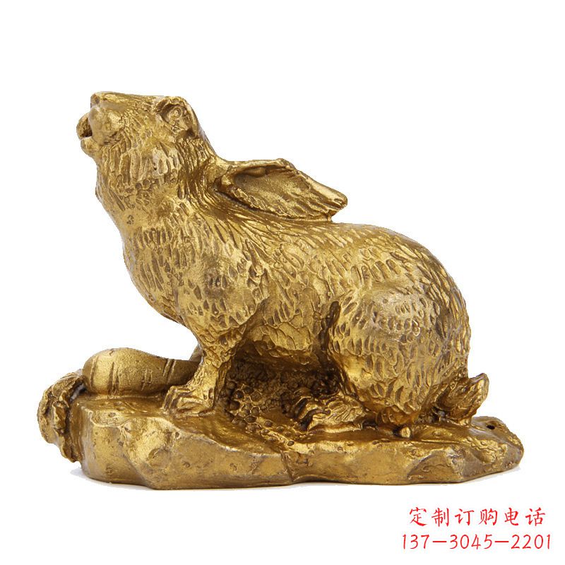 湖南精美铸铜鎏金动物雕塑