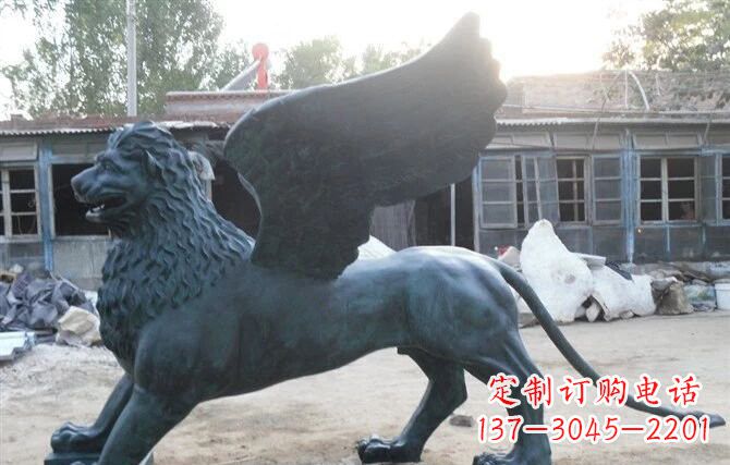 湖南马可飞狮雕塑,完美展现古典风采