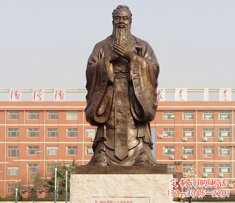 湖南传承孔子雕塑,传播中华文化