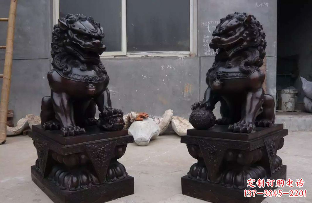 湖南中领雕塑狮子雕塑,超精致的铜雕艺术