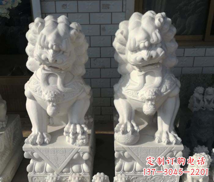 湖南狮子门口石雕,工艺精湛品质卓越
