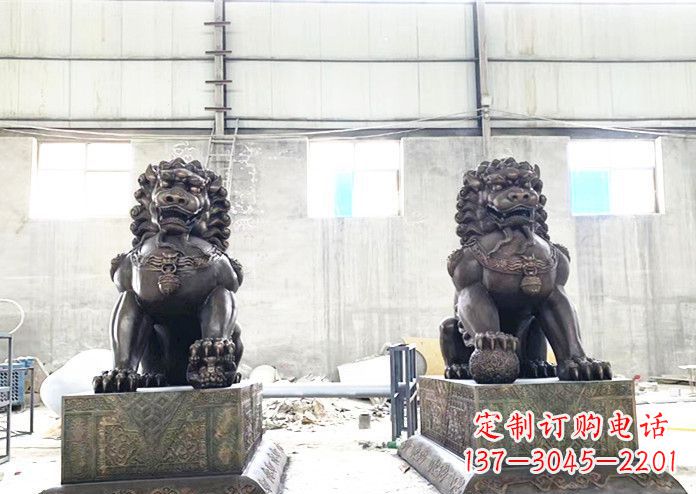 湖南中领雕塑专业生产高端铜狮子雕塑。狮子雕塑…