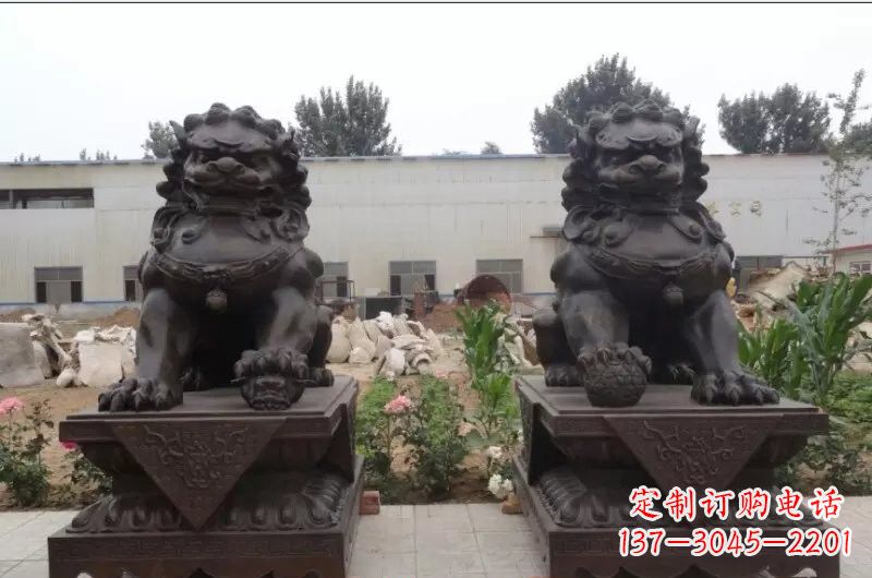 湖南精灵定制狮子铜雕塑