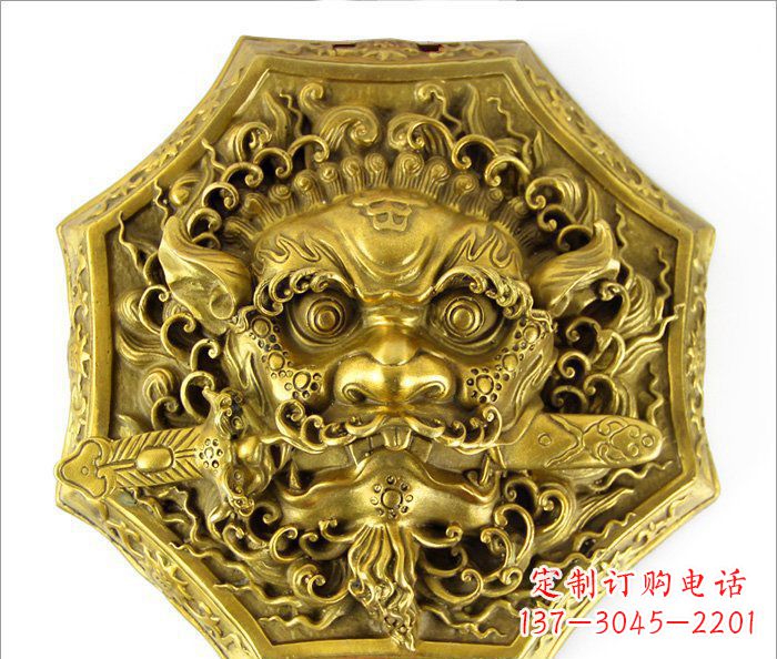 湖南铜雕狮子头雕,精致细腻的雕塑艺术