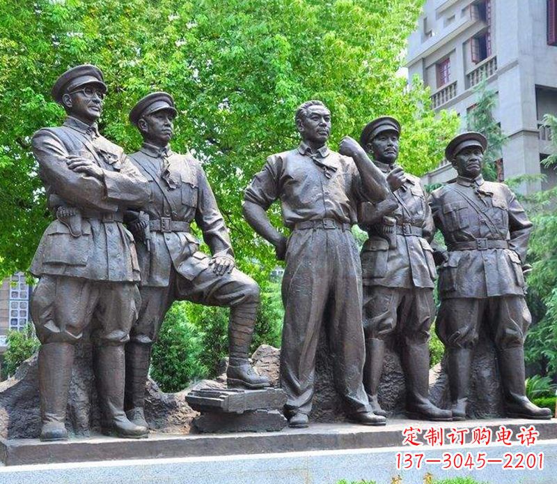 湖南名人元帅铜雕,让你永久记住他们