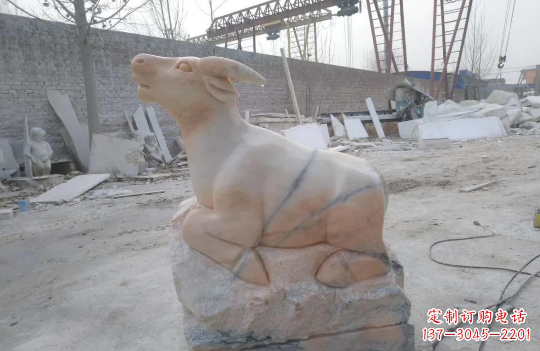 湖南精美动物十二生肖石雕
