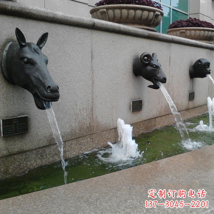 湖南十二生肖水景铜雕,精美装饰你的家居