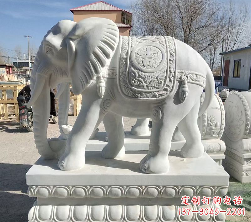 湖南石材大象雕塑