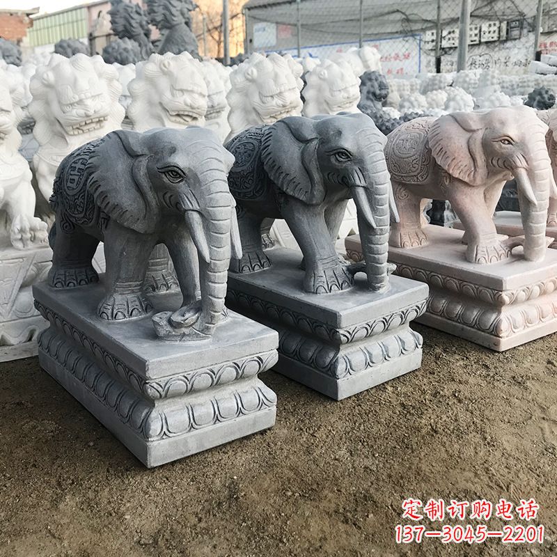 湖南中领雕塑:精美大象雕塑