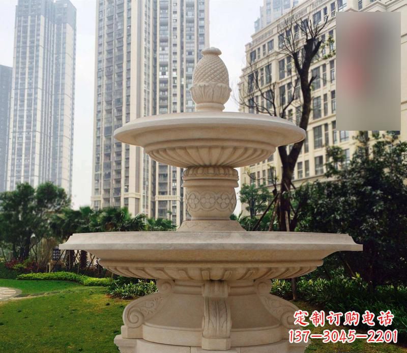 湖南石雕别墅景观喷泉雕塑