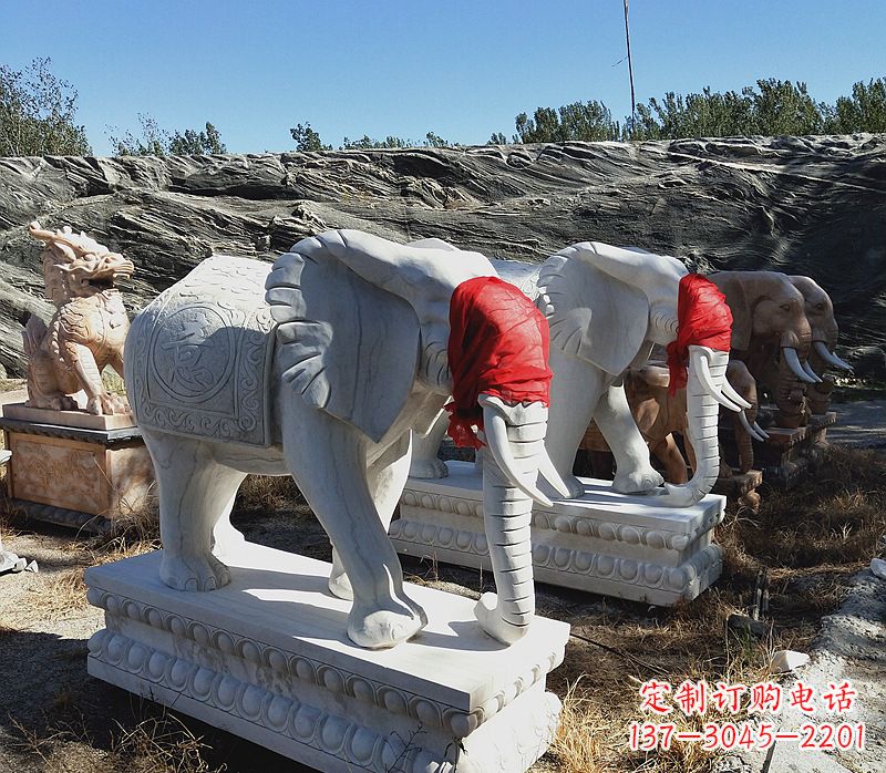 湖南石雕大象别墅,集象美于一体