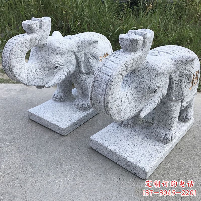 湖南石雕大象招财象