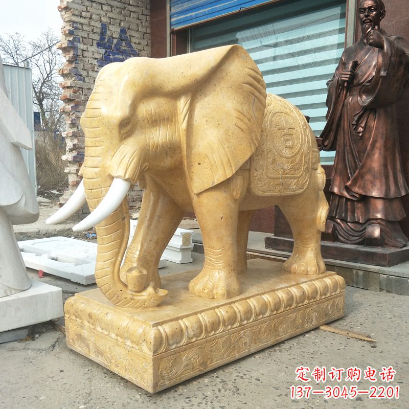 湖南精美大象雕塑,为你定制宅神兽