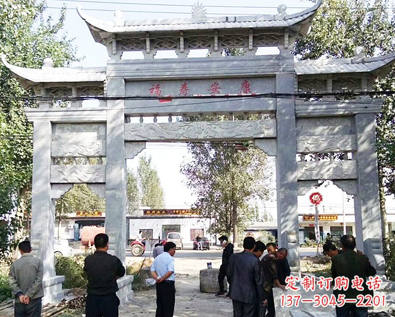 湖南中领雕塑:专业制作精美的牌坊雕塑