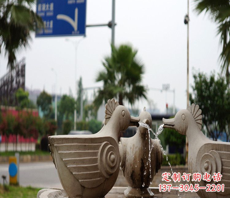 湖南高雅纯石石喷泉雕塑
