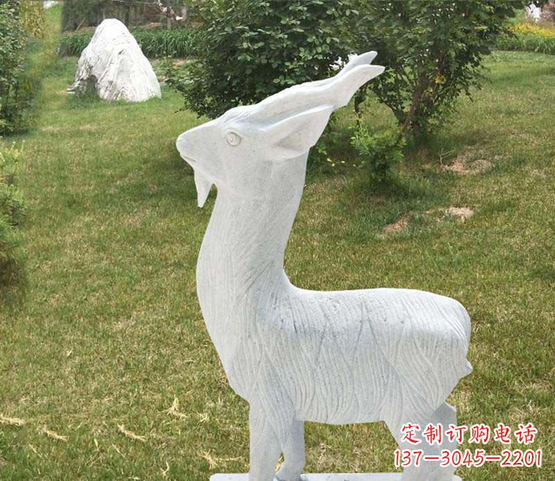 湖南中领雕塑角度石雕动物羊雕塑