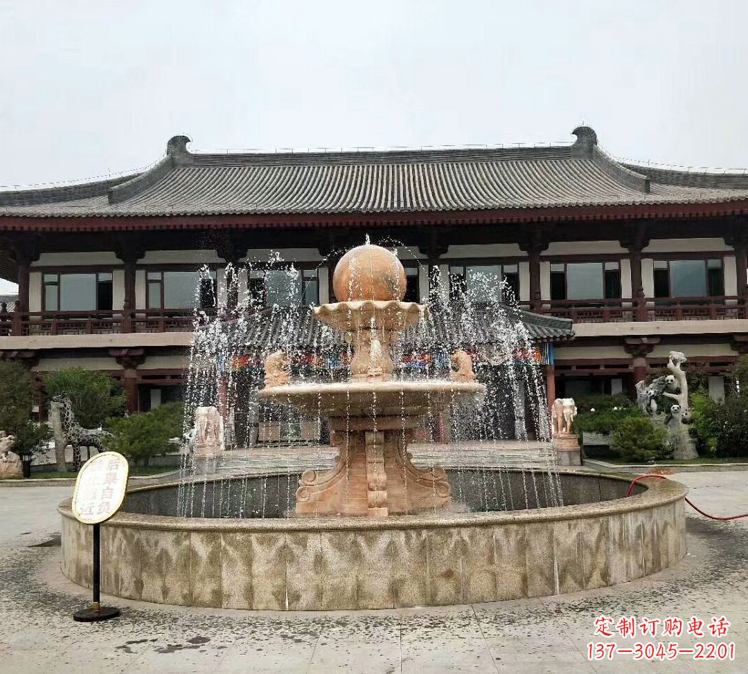 湖南中领雕塑手工定制风水球雕塑