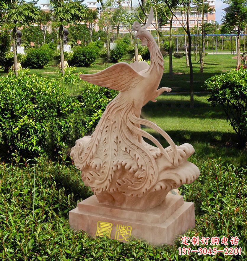 湖南雕刻凤凰传递祥瑞祝福