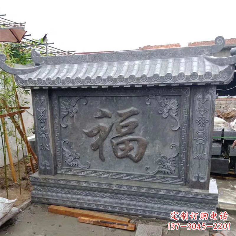 湖南中领雕塑:福字雕塑,点缀婚房庭院
