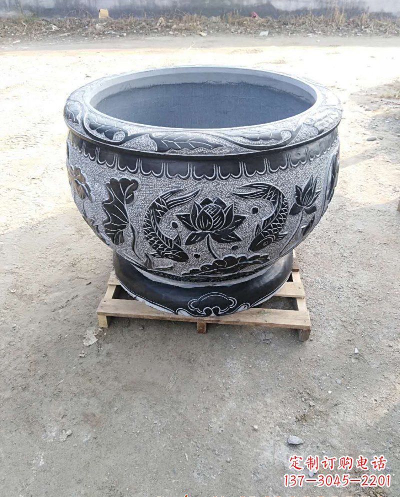 湖南石雕花盆