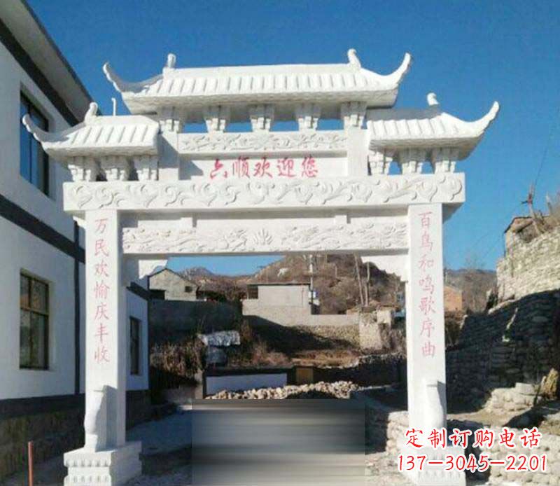 湖南牌坊雕塑:为景观增添独特灵气