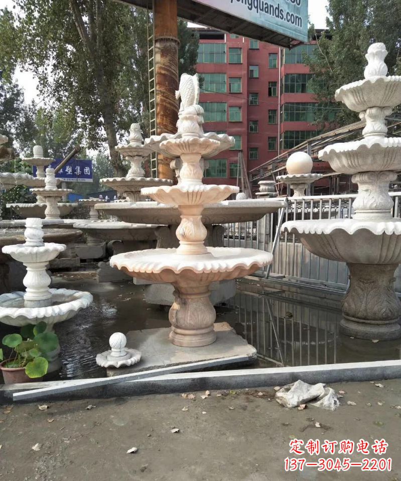 湖南中国传统石雕喷泉,雕刻艺术之美