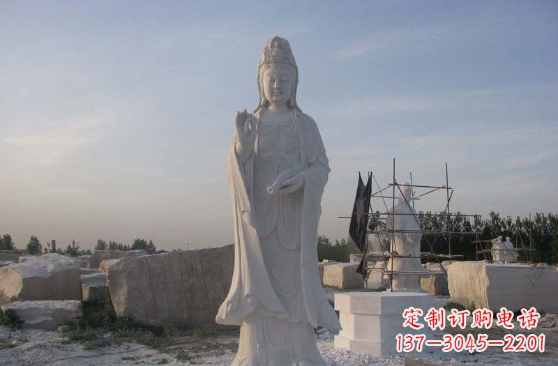 湖南现代艺术风格观音石雕塑