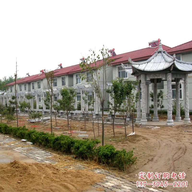 湖南中领雕塑打造精美凉亭雕塑