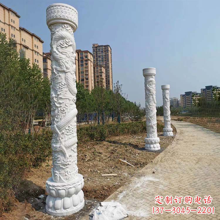 湖南领雕石雕龙柱打造社会文化地标