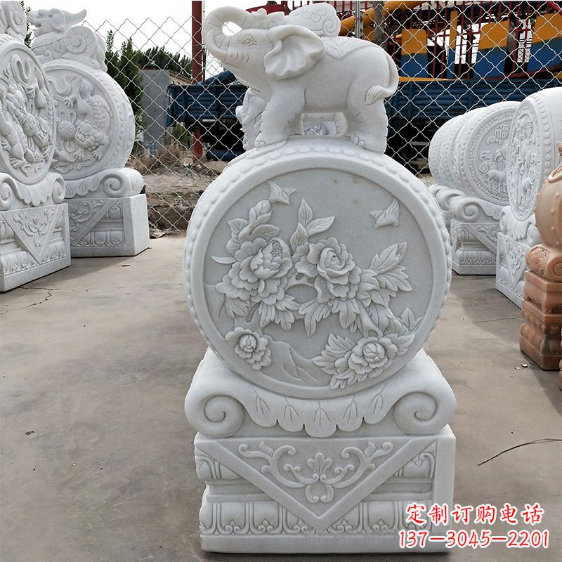 湖南精美门墩雕塑,增添独特气质