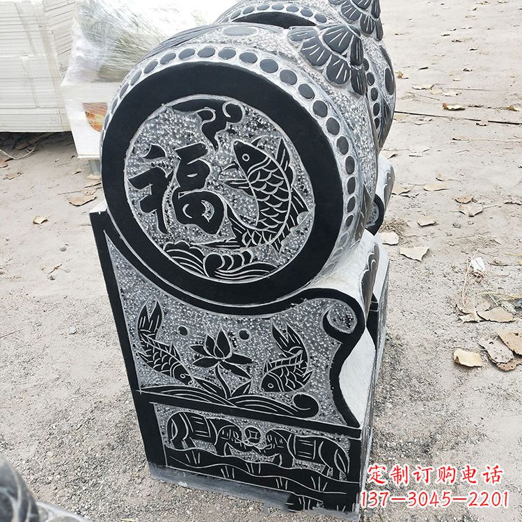 湖南青石门墩雕塑,让您的家居典雅自有格调