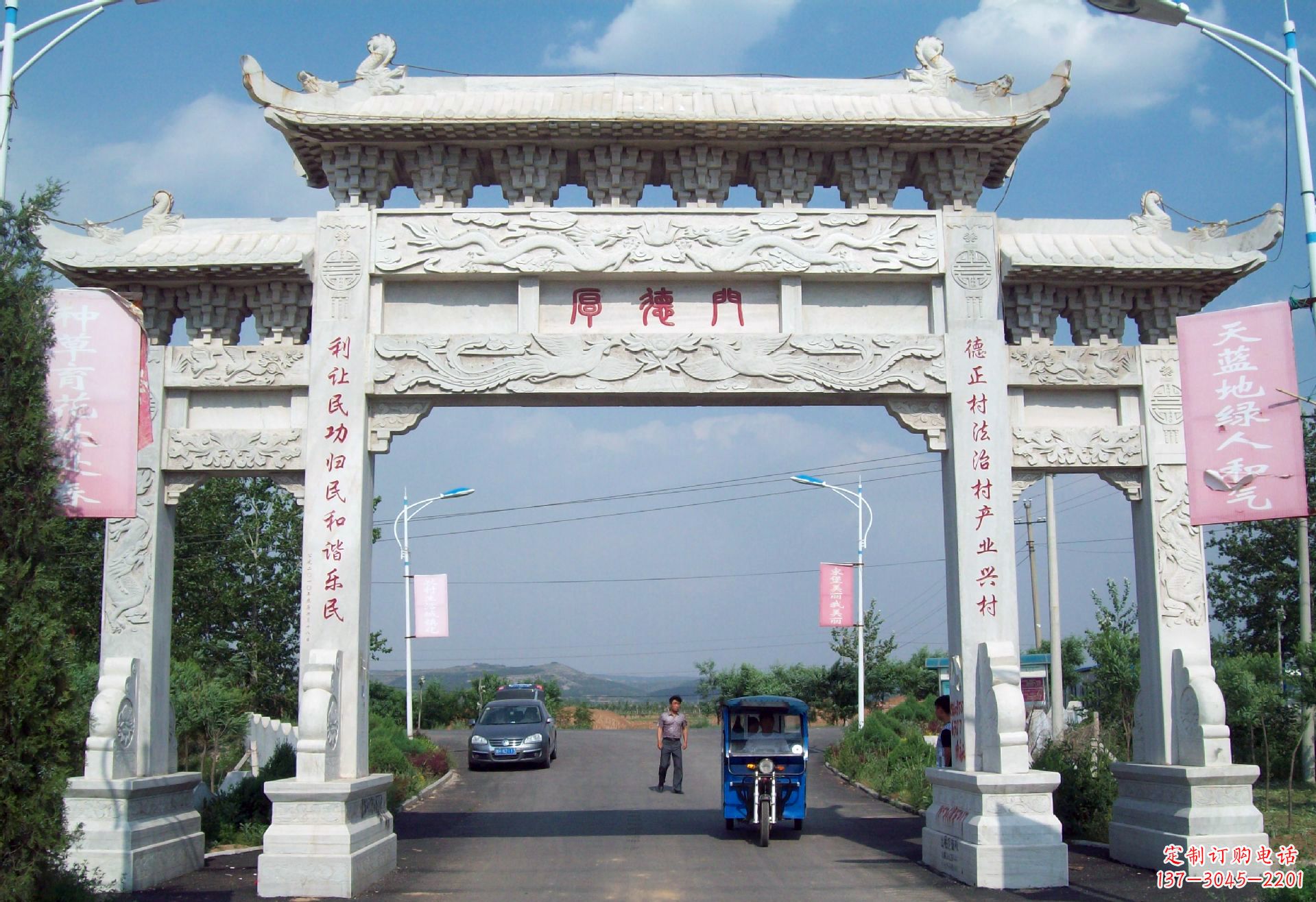 湖南专业定制门楼雕塑打造个性空间