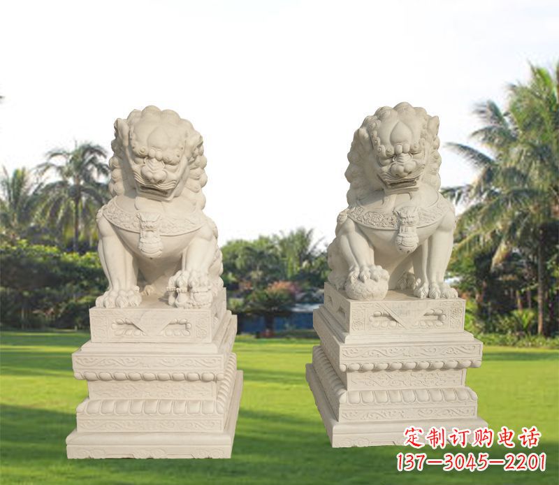 湖南狮子雕塑增添华贵气息