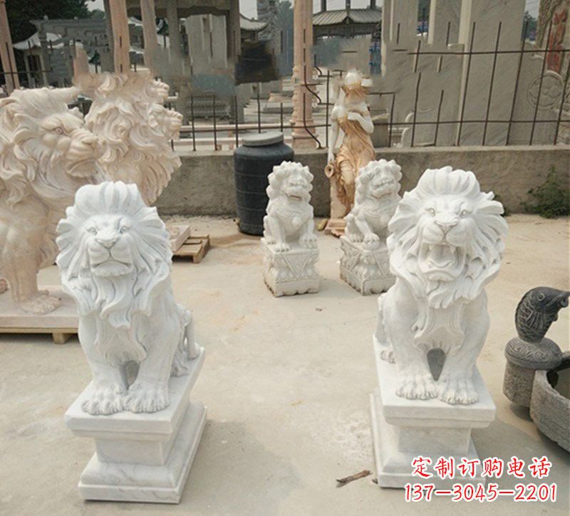 湖南传承欧式历史的狮子雕塑