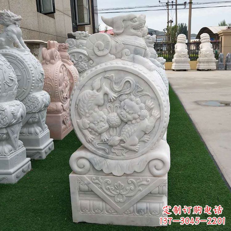 湖南石雕牌坊抱鼓石,有艺术气息的雕塑定制