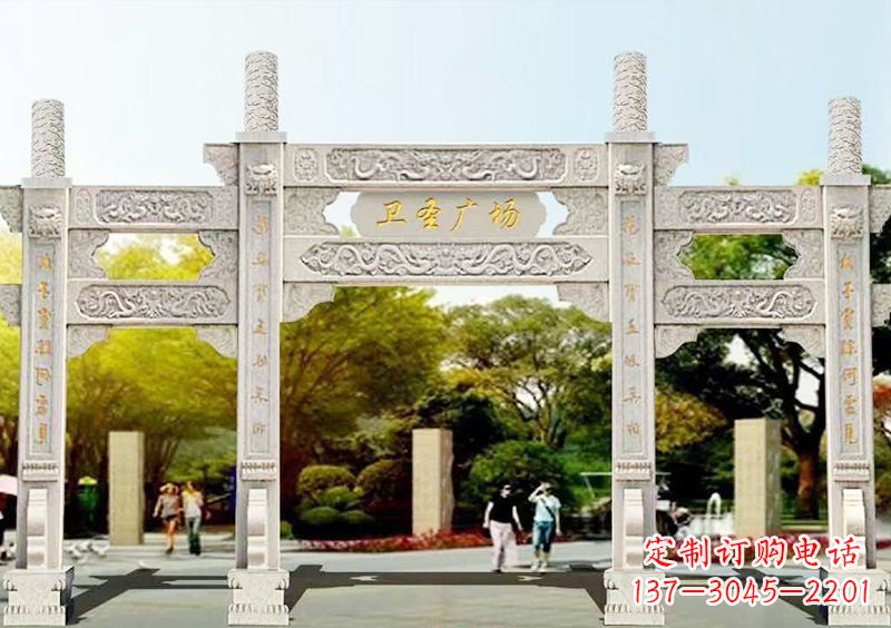 湖南石雕牌坊雕塑,尊贵而独特