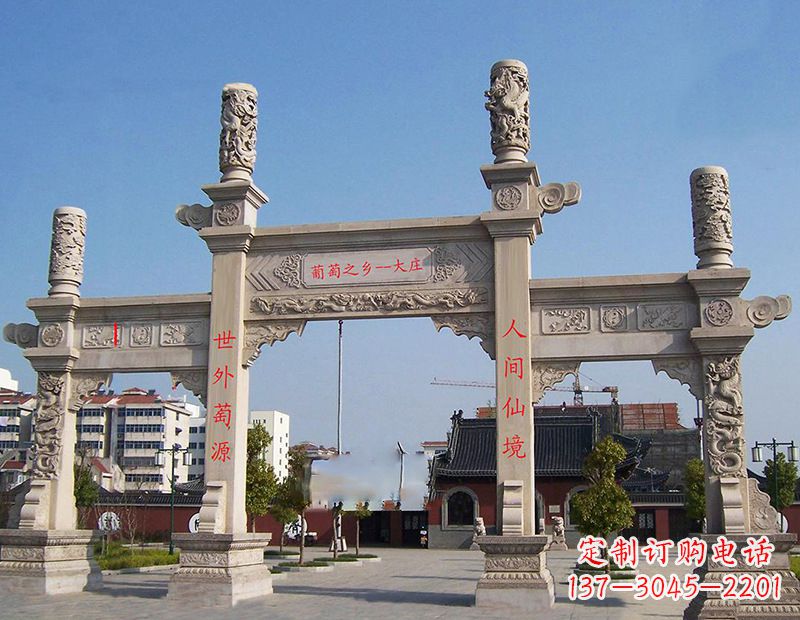 湖南石雕牌坊,带您领略传统雕塑魅力