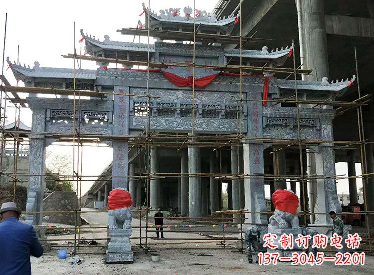 湖南石雕牌坊|精致细腻的石雕雕塑
