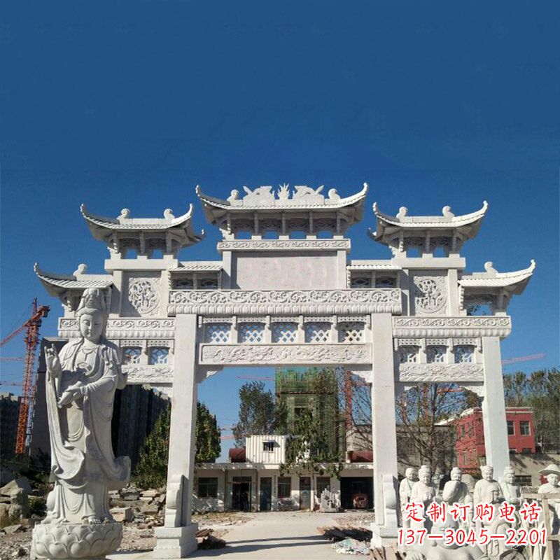 湖南中领雕塑牌楼铸铜雕塑